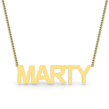 Block Letter Name Necklace - Armans Fine Jewellery