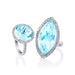 Blue Topaz Diamond Ring - Armans Fine Jewellery