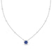 Blue Sapphire Airlie Diamond Cluster Necklace - Armans Fine Jewellery