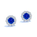 Blue Sapphire Diamond Studs - Armans Fine Jewellery