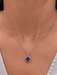 Blue Sapphire Iris Diamond Necklace - Armans Fine Jewellery