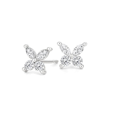 Butterfly Diamond Stud Earrings - Armans Fine Jewellery