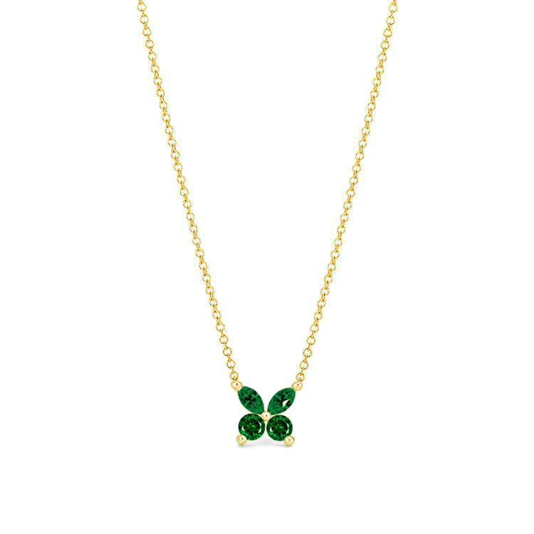 Green Butterly Emerald Necklace Armans Fine Jewellery