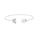 Butterfly and Pearl Open Bangle - Armans Fine Jewellery