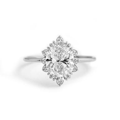 Camellia Oval Engagement Ring - Armans Fine Jewellery