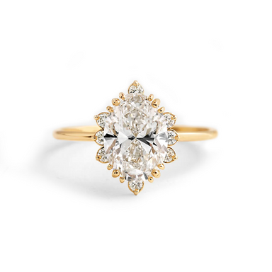 Camellia Oval Engagement Ring - Armans Fine Jewellery