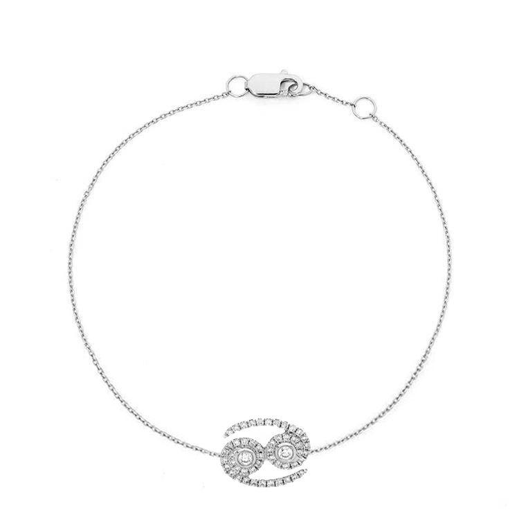 Cancer Diamond Zodiac Bracelet - Armans Fine Jewellery