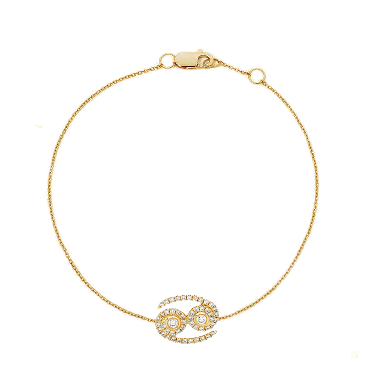 Cancer Diamond Zodiac Bracelet - Armans Fine Jewellery
