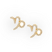 Capricorn Diamond Zodiac Studs - Armans Fine Jewellery