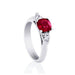 Cushion Burmese Ruby Ring - Armans Fine Jewellery