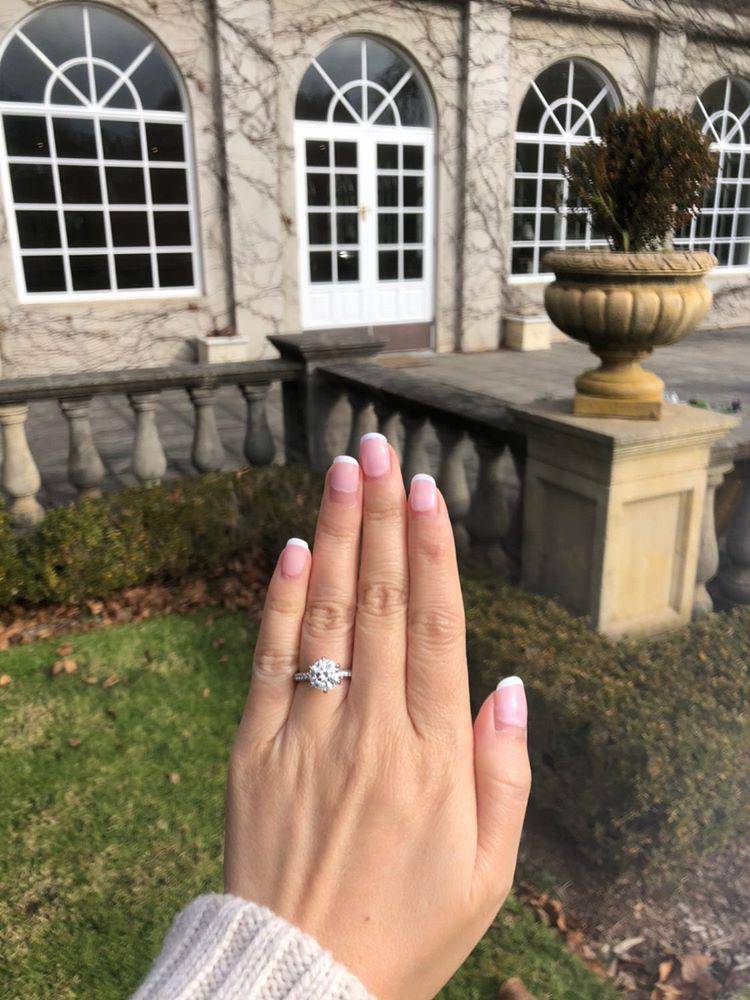 Snowball Engagement Ring - Armans Fine Jewellery