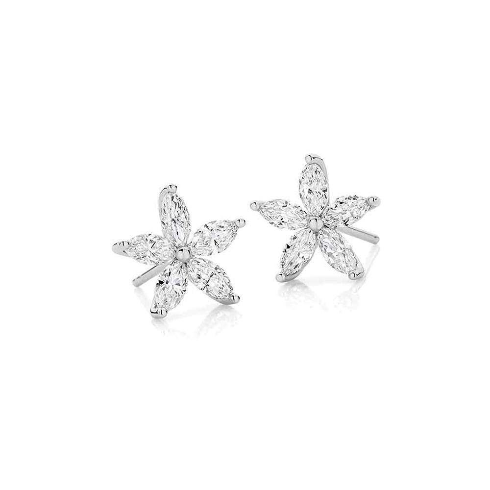 Daisy Diamond Studs - Armans Fine Jewellery