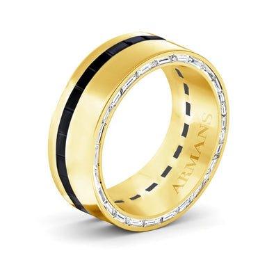 Dario Black Diamond Wedding Band - Armans Fine Jewellery
