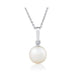 Diamond Bezel Pearl Pendant - Armans Fine Jewellery