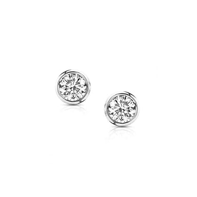 Diamond Bezel Studs - Armans Fine Jewellery