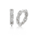 Diamond Chain Link Huggies - Armans Fine Jewellery