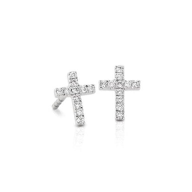 Diamond Cross Earrings - Armans Fine Jewellery