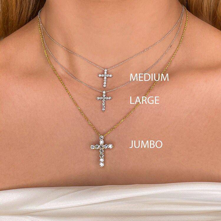 Diamond Cross Necklace Armans Fine Jewellery - Main Image