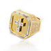 Diamond Cross Signet Ring - Armans Fine Jewellery