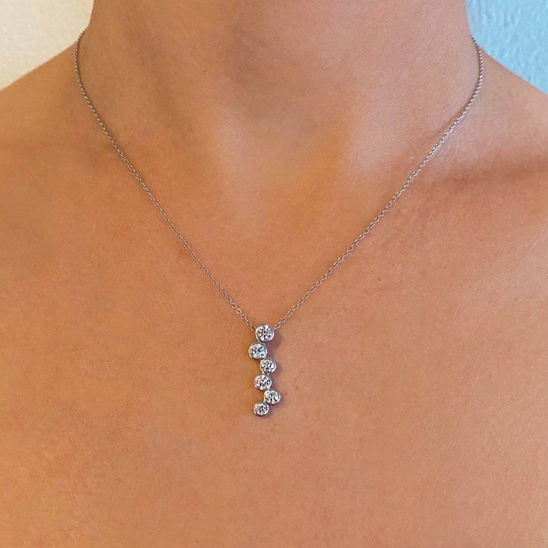 Diamond Droplet Necklace - Armans Fine Jewellery