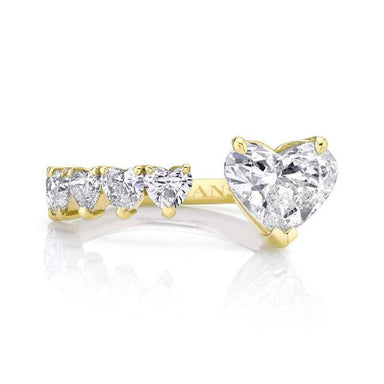 Diamonds Hearts Split Ring - AWAITING APPROVAL - Armans Fine Jewellery