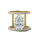 Diamond Hourglass Engagement Ring - Armans Fine Jewellery