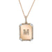 Diamond Initial Nameplate Necklace - Armans Fine Jewellery