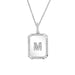 Diamond Initial Nameplate Necklace - Armans Fine Jewellery