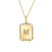 Diamond Initial Nameplate Necklace - Armans Fine Jewellery
