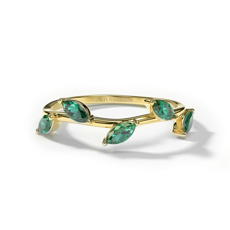 Diamond Leaf Ring - Armans Fine Jewellery