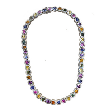 Diamond Rainbow Necklace - Armans Fine Jewellery