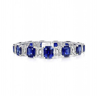 Diamond Sapphire Bracelet - Armans Fine Jewellery