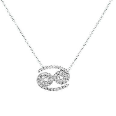 Cancer Diamond Zodiac Necklace - Armans Fine Jewellery