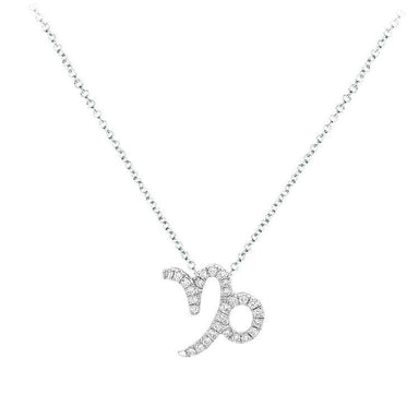 Capricorn Diamond Zodiac Necklace - Armans Fine Jewellery