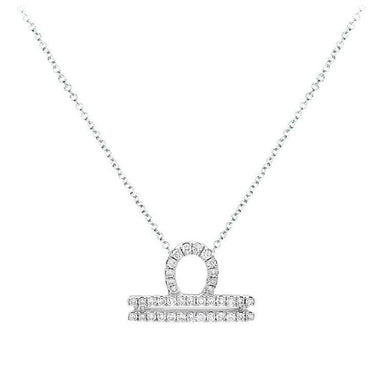 Libra Diamond Zodiac Necklace - Armans Fine Jewellery