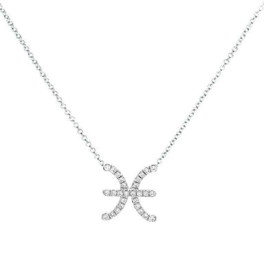 Pisces Diamond Zodiac Necklace - Armans Fine Jewellery