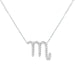 Scorpio Diamond Zodiac Necklace - Armans Fine Jewellery