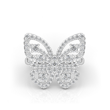 Diamond Butterfly Ring - Armans Fine Jewellery
