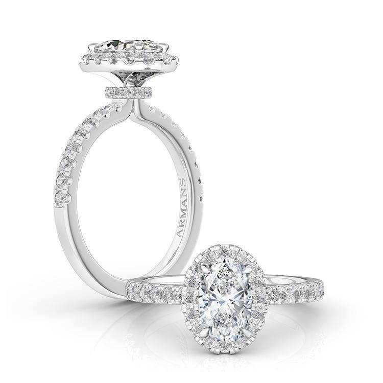 Diamonique Rings New~Diamonique 2.54 Ct. Emerald Cut Halo Design