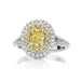 Double Halo Yellow Engagement Ring - Armans Fine Jewellery