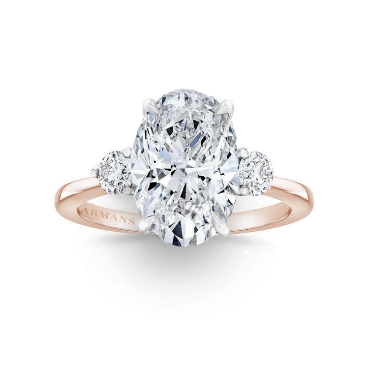 Whitney Three Stone Engagement Ring