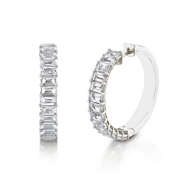 Eleanor Diamond Hoops - Armans Fine Jewellery