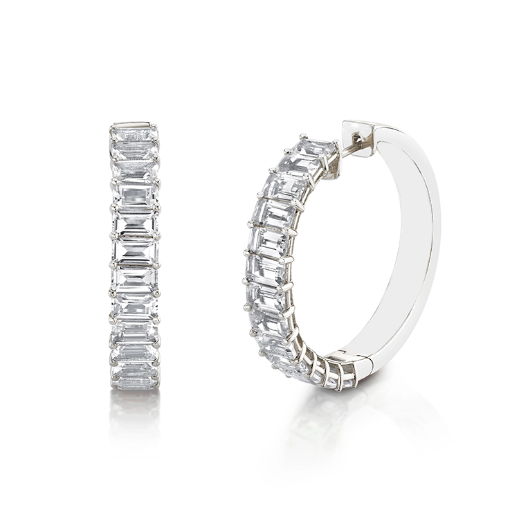 Eleanor Diamond Hoops - Armans Fine Jewellery