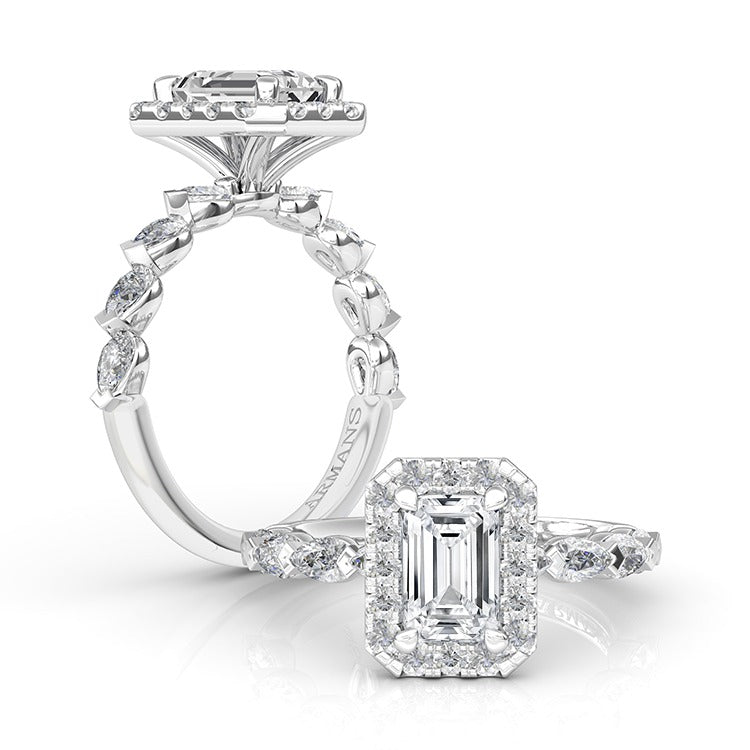 Elly Emerald Engagement Ring - Armans Fine Jewellery