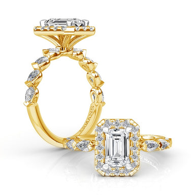 Elly Emerald Engagement Ring - Armans Fine Jewellery