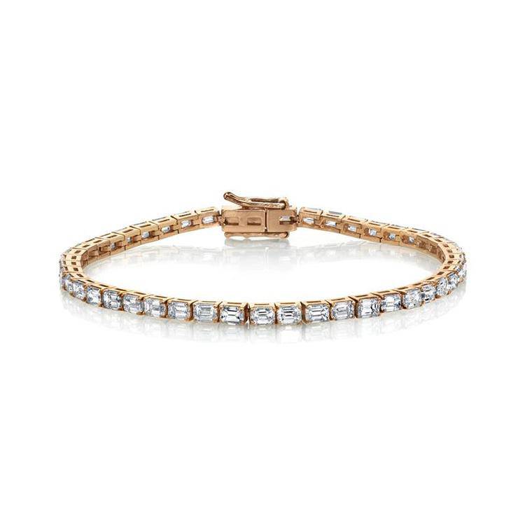 Emerald Diamond Tennis Bracelet - Armans Fine Jewellery