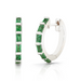 Emerald Baguette Huggies - Armans Fine Jewellery