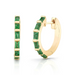 Emerald Baguette Huggies - Armans Fine Jewellery
