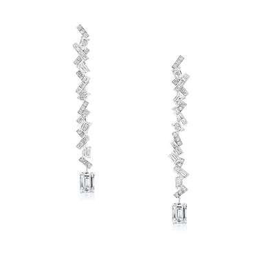 Emerald Diamond Drop Earrings - Armans Fine Jewellery