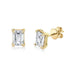 Emerald Diamond Studs - Armans Fine Jewellery